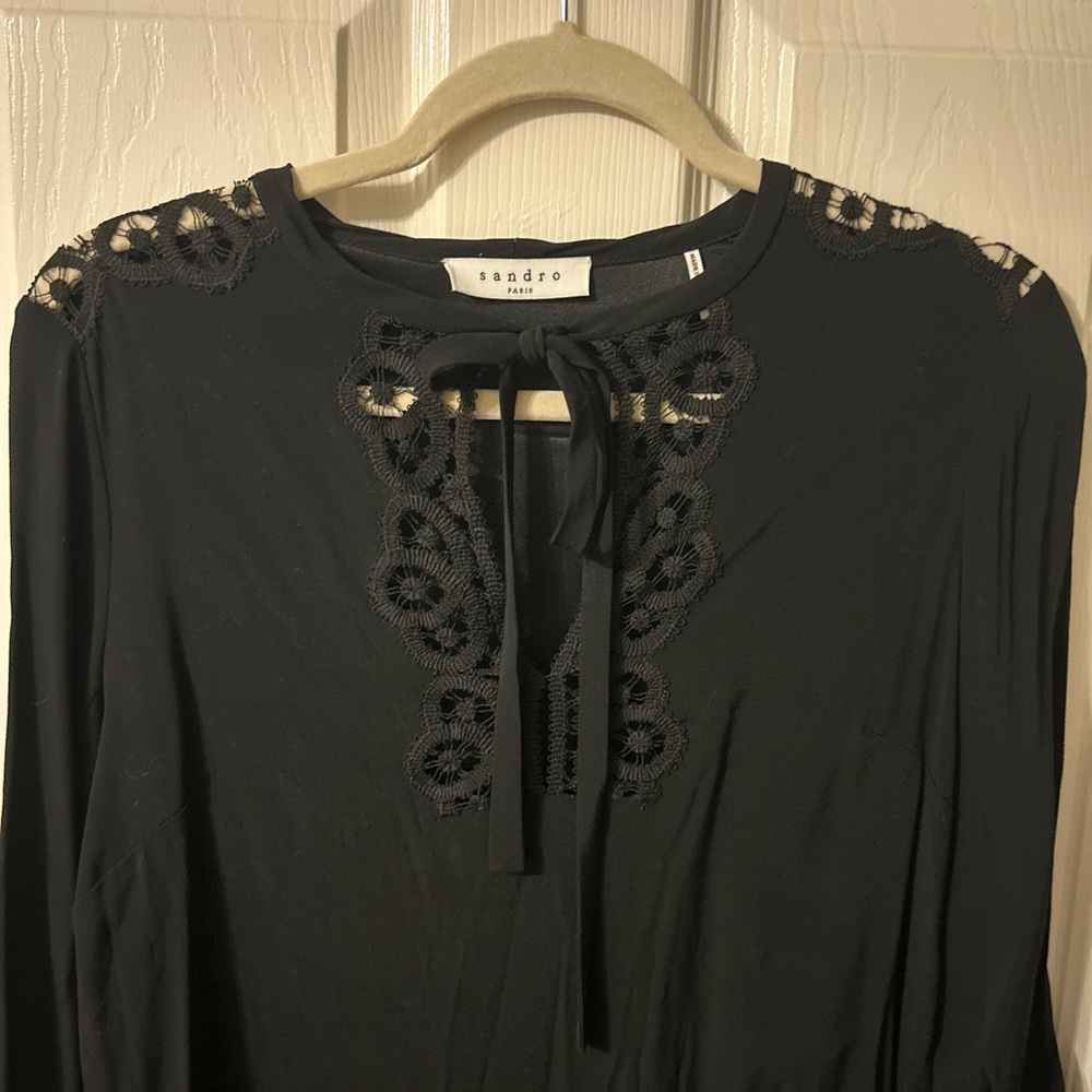 Sandro Paris black shift dress - Picture 4 of 7